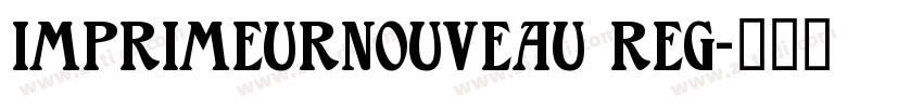 ImprimeurNouveau Reg字体转换